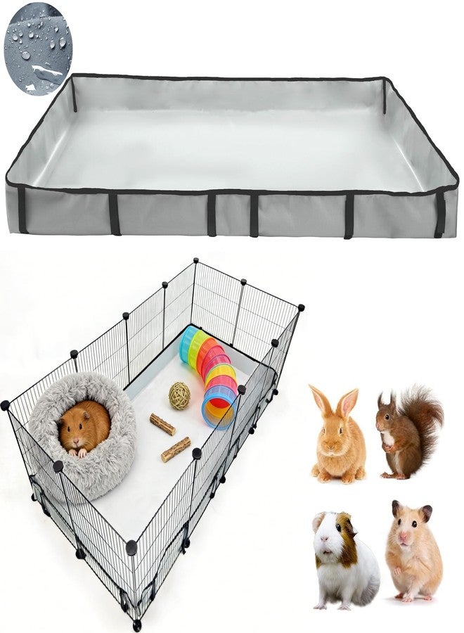 DZWLKJ Guinea Pig Cage Liner Tarp Bottom Waterproof and Washable Base Also for Rabbits, Bunny, Chinchesillas, Hedgehog, Ferrets and Other Small Animals(24x48 inches) - Image 1